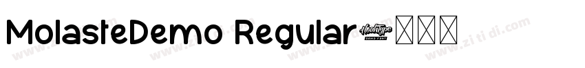 MolasteDemo Regular字体转换